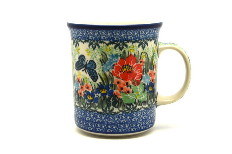 Ceramika Artystyczna Polish Pottery Mug - Big Straight Sided - Unikat Signature - U4553 B13-U4553 (Ceramika Artystyczna)