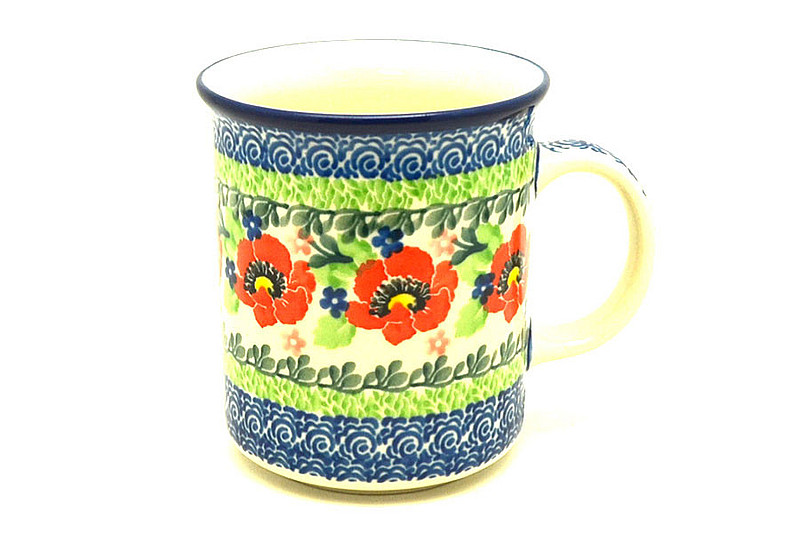 Ceramika Artystyczna Polish Pottery Mug - Straight Sided - Danish Garden 236-3219a (Ceramika Artystyczna)