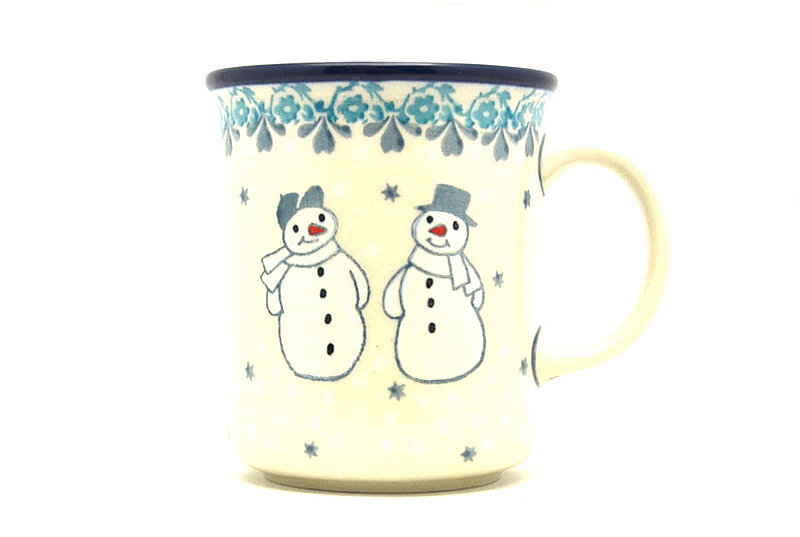 Polish Pottery Mug - Straight Sided - Frost & Flurry