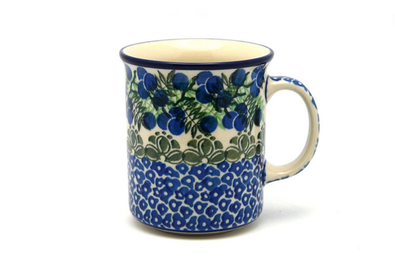 Ceramika Artystyczna Polish Pottery Mug - Straight Sided - Huckleberry 236-1413a (Ceramika Artystyczna)