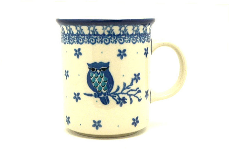 Polish Pottery Mug - Straight Sided - Night Owl
