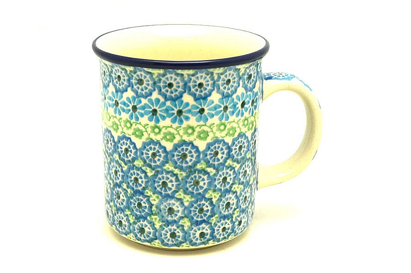 Ceramika Artystyczna Polish Pottery Mug - Straight Sided - Sea Glass 236-3274a (Ceramika Artystyczna)