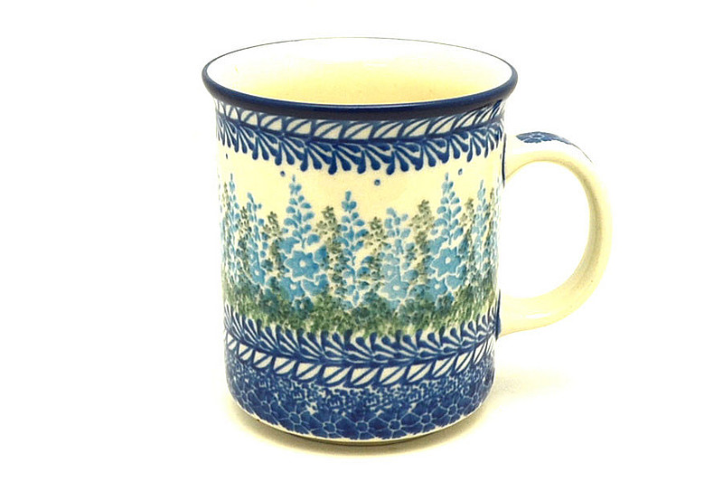 Ceramika Artystyczna Polish Pottery Mug - Straight Sided - Virginia Blue Bells 236-3279a (Ceramika Artystyczna)