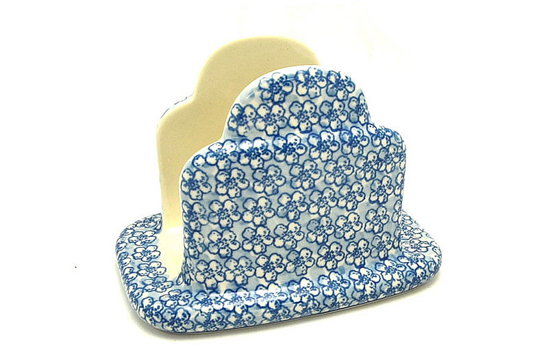 Ceramika Artystyczna Polish Pottery Napkin Holder - Daisy Flurry 487-2176a (Ceramika Artystyczna)