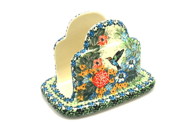 Ceramika Artystyczna Polish Pottery Napkin Holder - Unikat Signature - U3271 487-U3271 (Ceramika Artystyczna)
