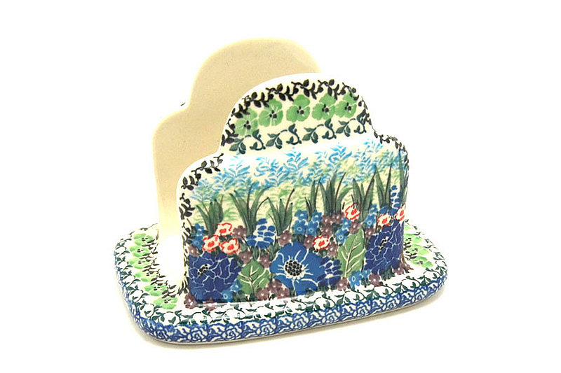 Ceramika Artystyczna Polish Pottery Napkin Holder - Unikat Signature - U4572 487-U4572 (Ceramika Artystyczna)