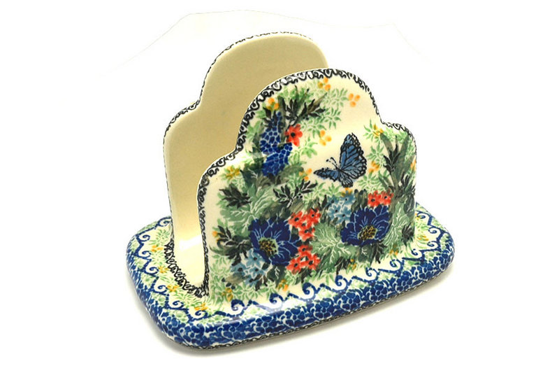 Ceramika Artystyczna Polish Pottery Napkin Holder - Unikat Signature - U4600 487-U4600 (Ceramika Artystyczna)