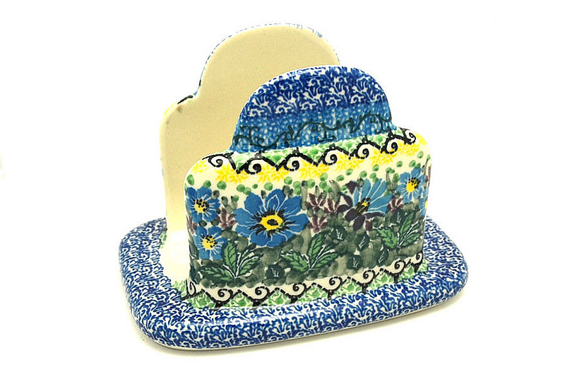 Ceramika Artystyczna Polish Pottery Napkin Holder - Unikat Signature - U4613 487-U4613 (Ceramika Artystyczna)