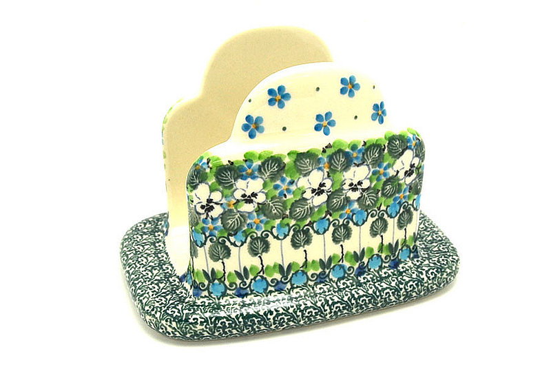 Ceramika Artystyczna Polish Pottery Napkin Holder - Unikat Signature - U4795 487-U4795 (Ceramika Artystyczna)