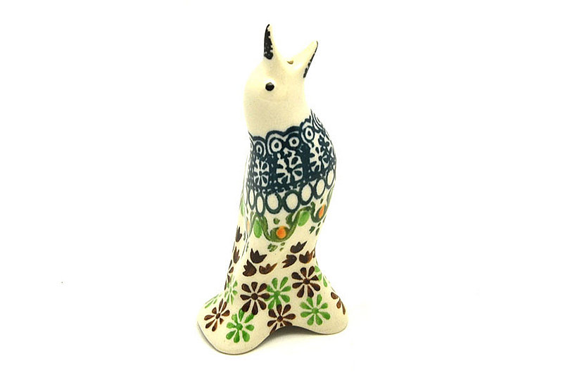Ceramika Artystyczna Polish Pottery Pie Bird - Mint Chip C14-2195q (Ceramika Artystyczna)