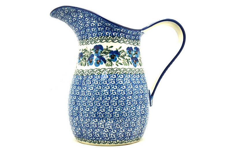 Ceramika Artystyczna Polish Pottery Pitcher - 2 pint - Winter Viola B35-2273a (Ceramika Artystyczna)