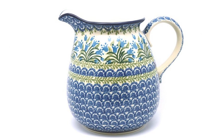 Ceramika Artystyczna Polish Pottery Pitcher - 2 quart - Blue Bells 082-1432a (Ceramika Artystyczna)