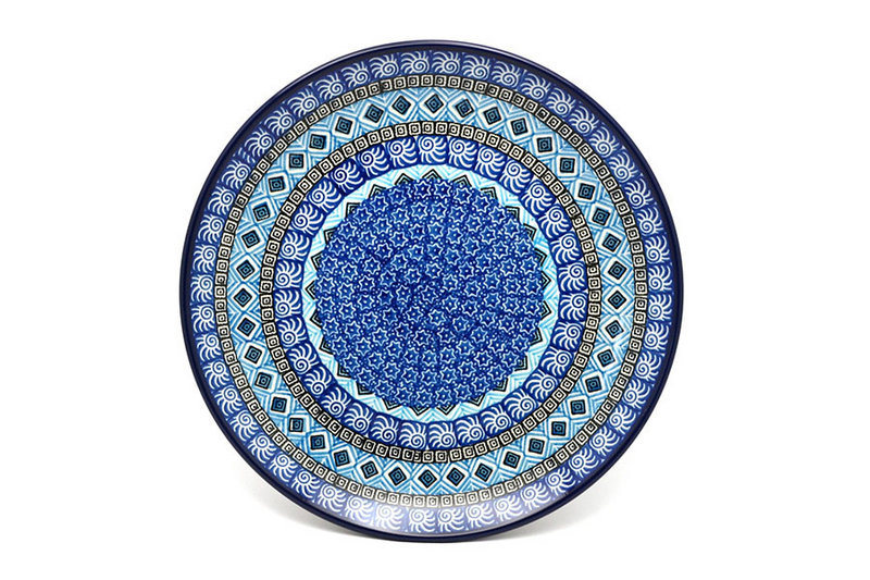 Polish Pottery Plate - 10" Dinner - Aztec Sky