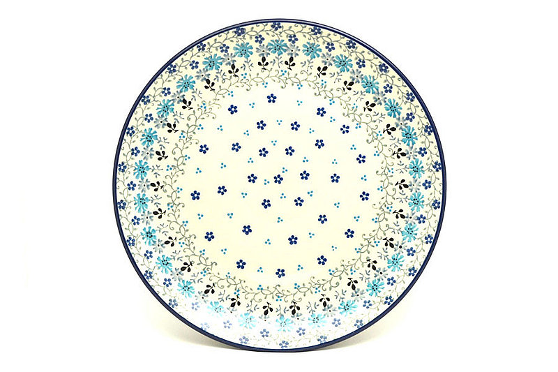 Polish Pottery Plate - 10" Dinner - Bachelor Button