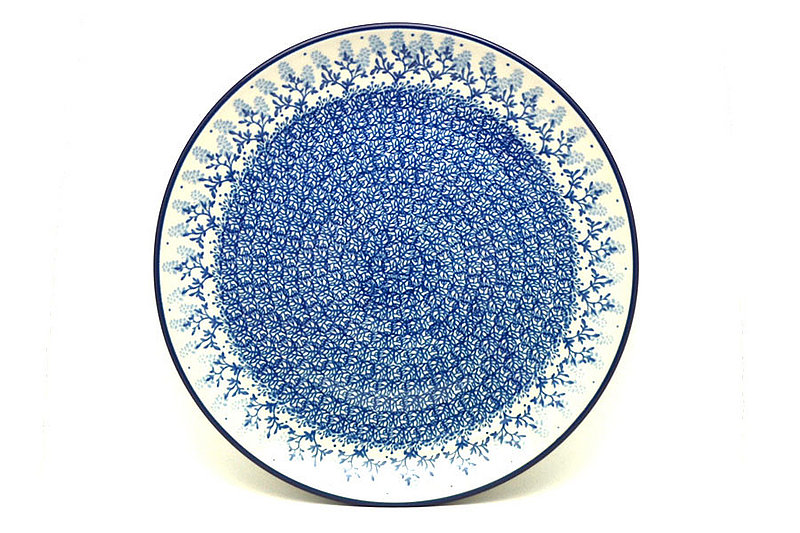 Polish Pottery Plate - 10" Dinner - Blue Bonnets