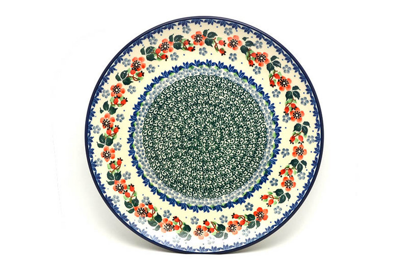 Polish Pottery Plate - 10" Dinner - Cherry Blossom