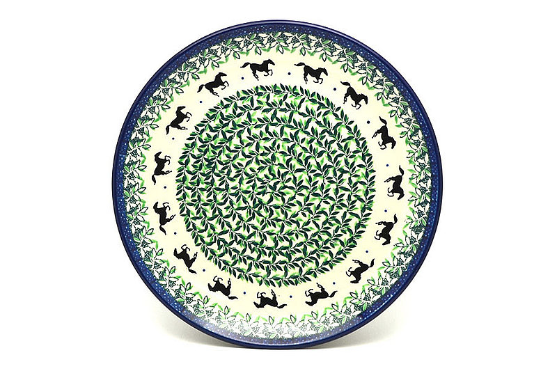 Ceramika Artystyczna Polish Pottery Plate - 10" Dinner - Dark Horse 257-2241a (Ceramika Artystyczna)