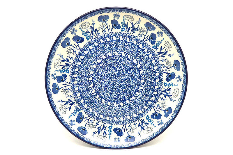 Ceramika Artystyczna Polish Pottery Plate - 10" Dinner - Evening Poppies 257-2902a (Ceramika Artystyczna)