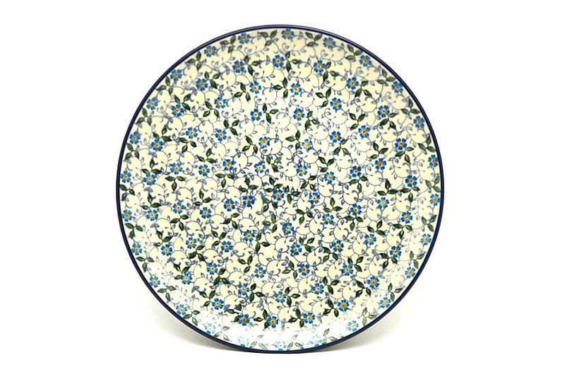 Polish Pottery Plate - 10" Dinner - Forget-Me-Knot