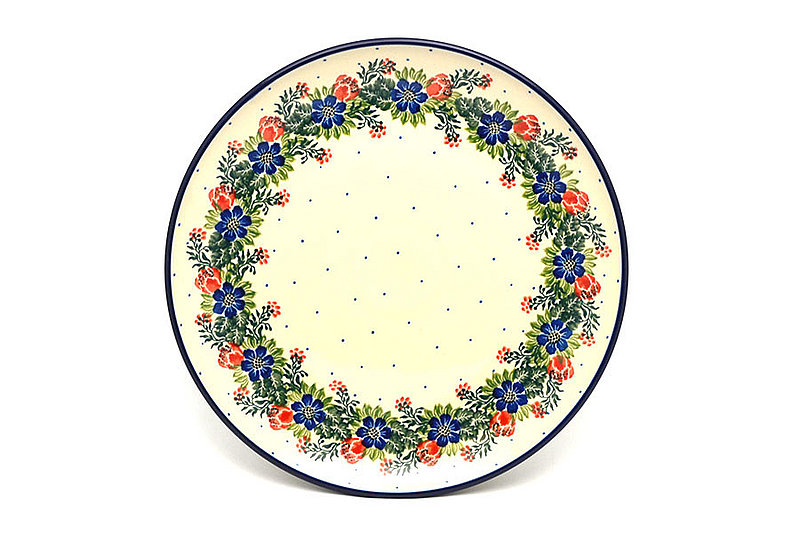Polish Pottery Plate - 10" Dinner - Garden Party