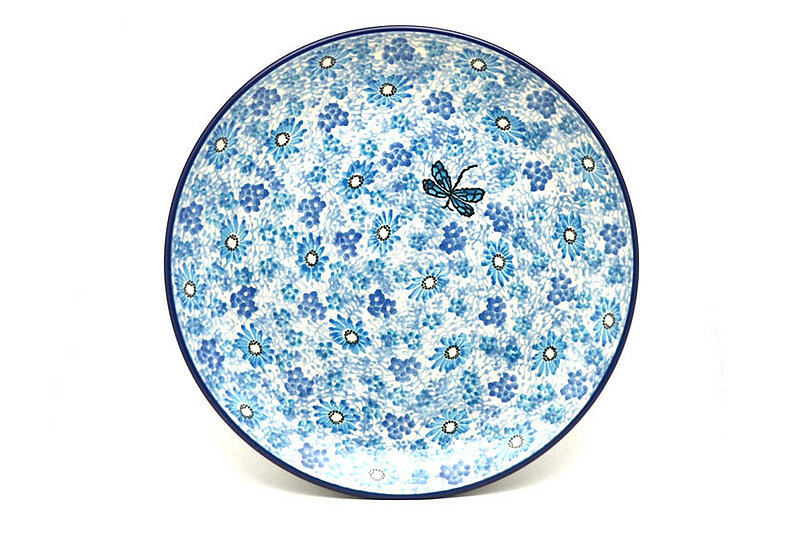 Ceramika Artystyczna Polish Pottery Plate - 10" Dinner - Misty Dragonfly 257-2818a (Ceramika Artystyczna)