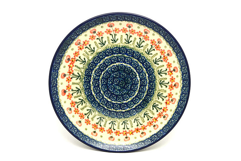 Ceramika Artystyczna Polish Pottery Plate - 10" Dinner - Peach Spring Daisy 257-560a (Ceramika Artystyczna)