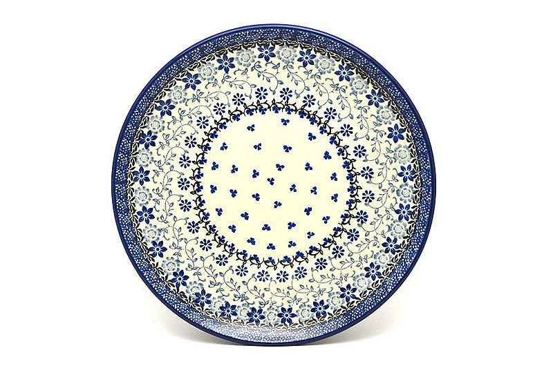 Polish Pottery Plate - 10" Dinner - Silver Lace