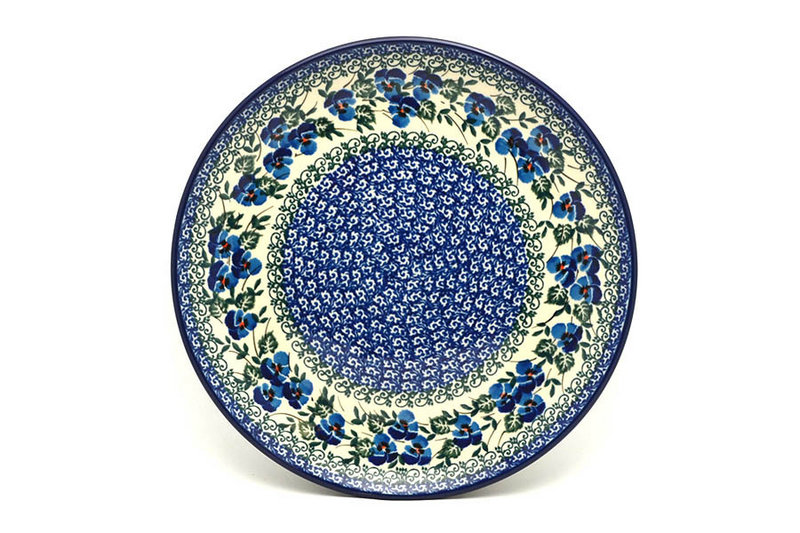 Polish Pottery Plate - 10" Dinner - Winter Viola