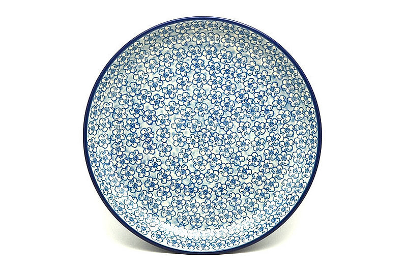 Polish Pottery Plate - 9 1/2" Luncheon - Daisy Flurry