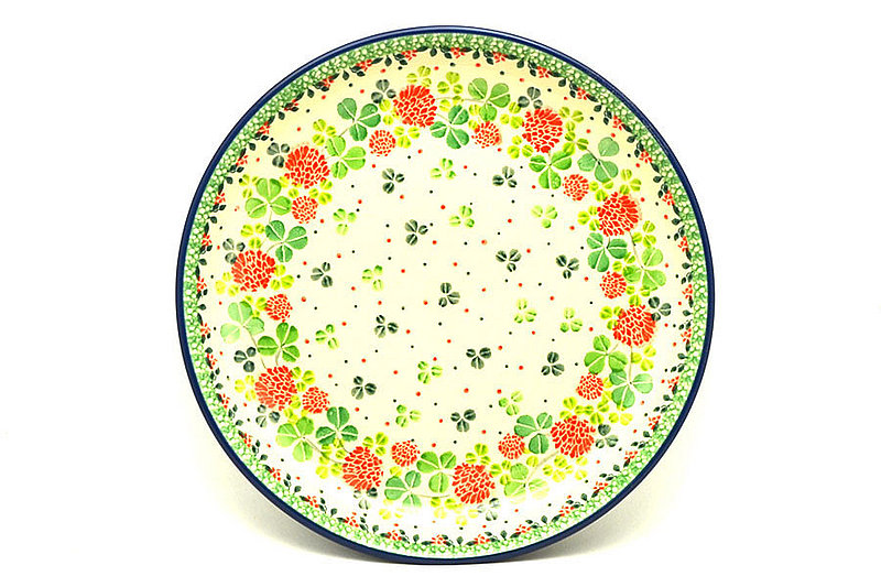 Ceramika Artystyczna Polish Pottery Plate - 9 1/2" Luncheon - Lucky Charm 302-3239a (Ceramika Artystyczna)