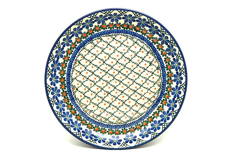 Ceramika Artystyczna Polish Pottery Plate - 9 1/2" Luncheon - Primrose 302-854a (Ceramika Artystyczna)