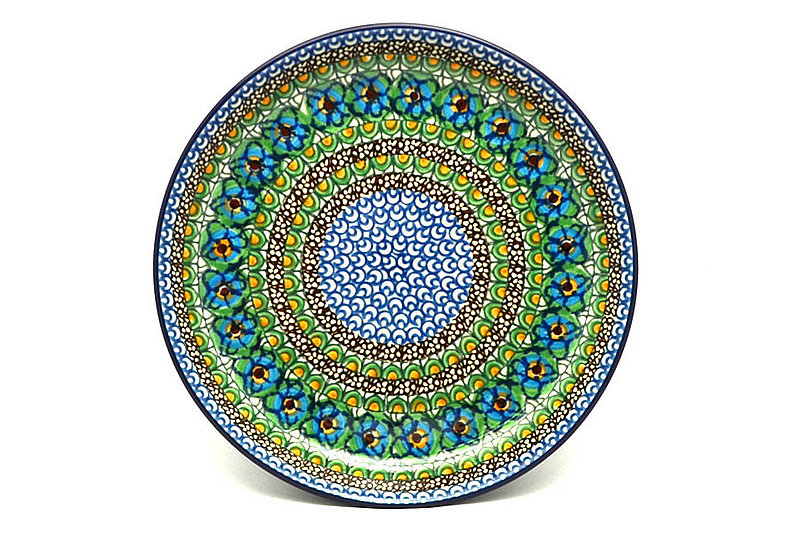 Ceramika Artystyczna Polish Pottery Plate - 9 1/2" Luncheon - Unikat Signature U0151 302-U0151 (Ceramika Artystyczna)