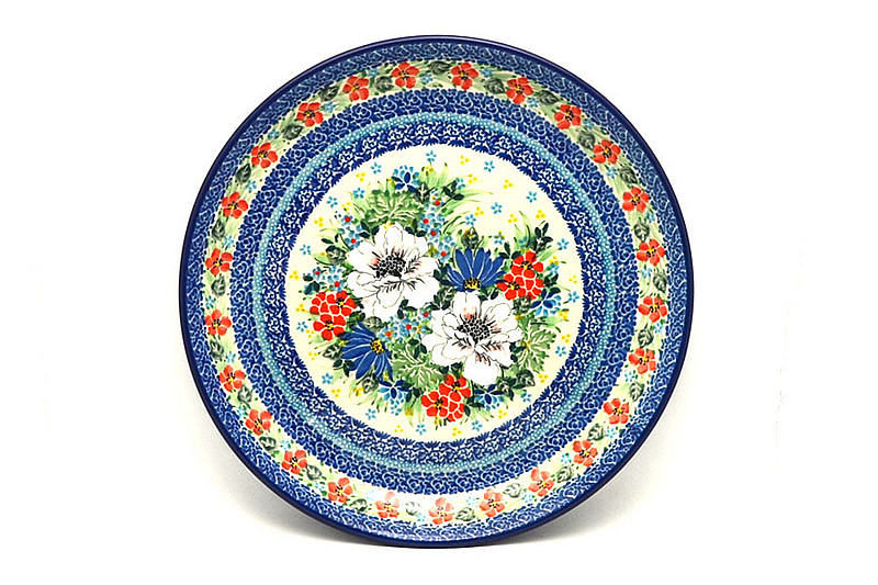 Ceramika Artystyczna Polish Pottery Plate - 9 1/2" Luncheon - Unikat Signature U5156 302-U5156 (Ceramika Artystyczna)