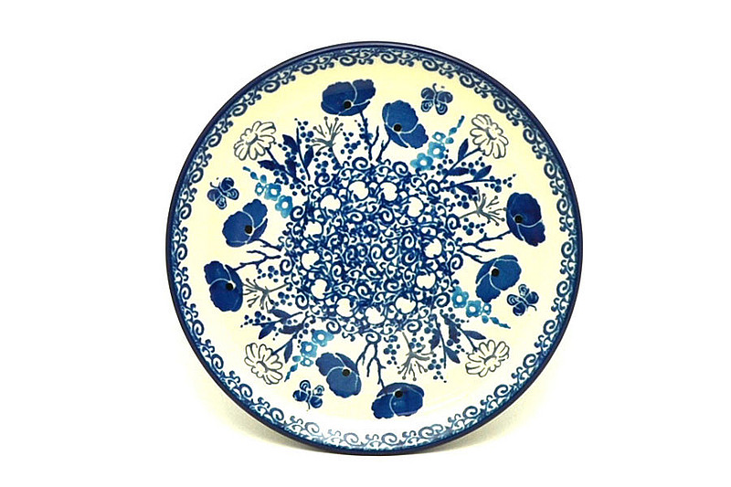 Ceramika Artystyczna Polish Pottery Plate - Bread & Butter (6 1/4") - Evening Poppies 261-2902a (Ceramika Artystyczna)