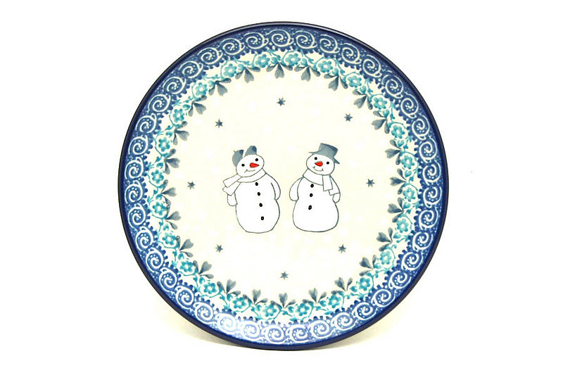 Polish Pottery Plate - Bread & Butter (6 1/4") - Frost & Flurry