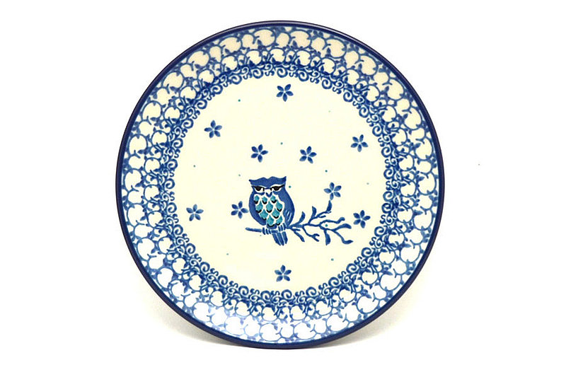 Polish Pottery Plate - Bread & Butter (6 1/4") - Night Owl