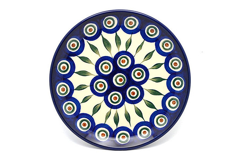 Polish Pottery Plate - Bread & Butter (6 1/4") - Peacock