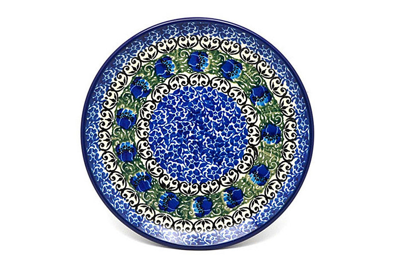 Polish Pottery Plate - Bread & Butter (6 1/4") - Peacock Feather