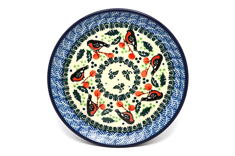 Ceramika Artystyczna Polish Pottery Plate - Bread & Butter (6 1/4") - Red Robin 261-1257a (Ceramika Artystyczna)