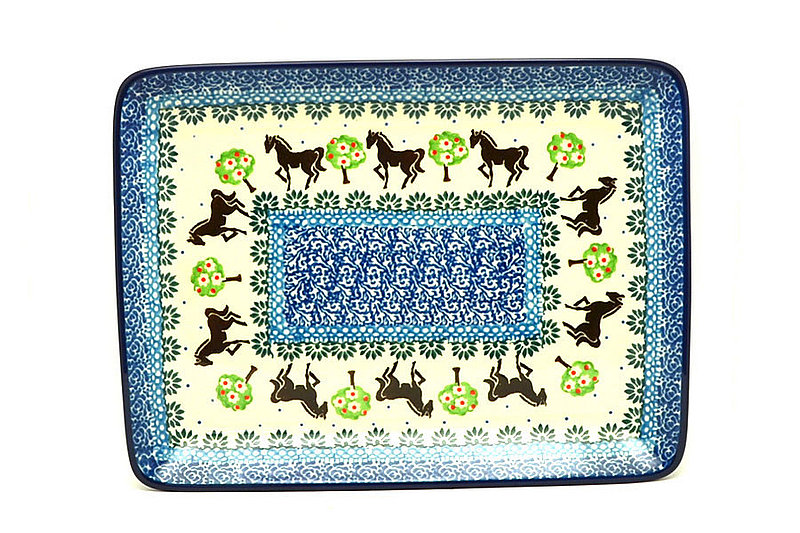 Ceramika Artystyczna Polish Pottery Plate - Rectangular - Mackintosh 111-2256a (Ceramika Artystyczna)