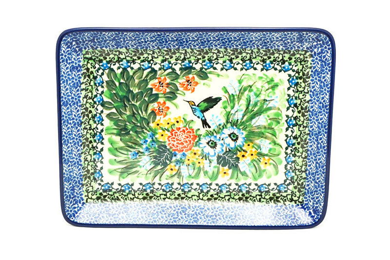 Ceramika Artystyczna Polish Pottery Plate - Rectangular - Unikat Signature U3271 111-U3271 (Ceramika Artystyczna)
