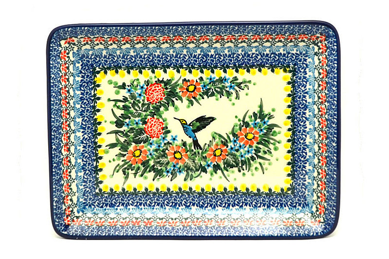 Ceramika Artystyczna Polish Pottery Plate - Rectangular - Unikat Signature U3357 111-U3357 (Ceramika Artystyczna)