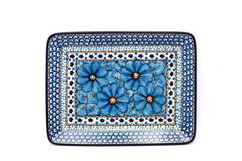 Ceramika Artystyczna Polish Pottery Plate - Rectangular - Unikat Signature U408C 111-U408C (Ceramika Artystyczna)