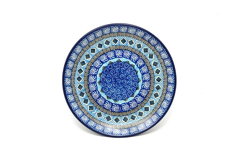 Polish Pottery Plate - Salad/Dessert (7 3/4") - Aztec Sky