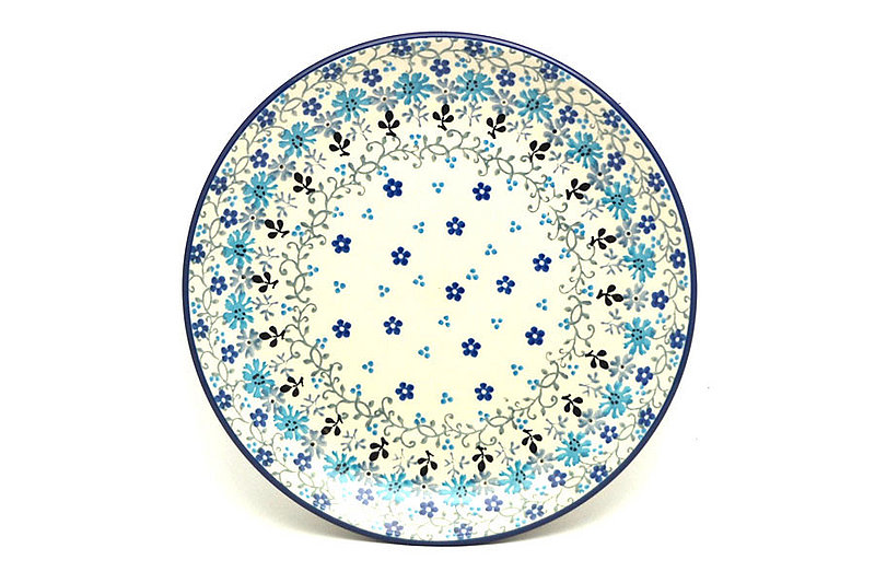 Polish Pottery Plate - Salad/Dessert (7 3/4") - Bachelor Button