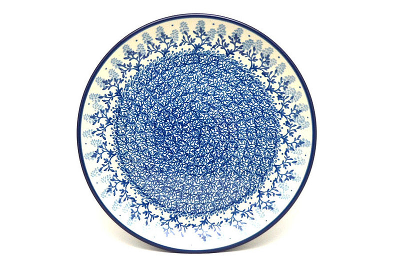 Polish Pottery Plate - Salad/Dessert (7 3/4") - Blue Bonnets