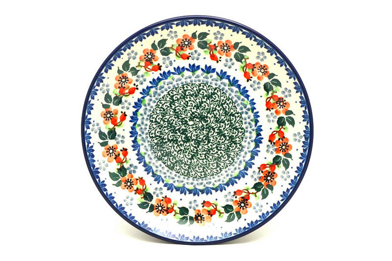 Ceramika Artystyczna Polish Pottery Plate - Salad/Dessert (7 3/4") - Cherry Blossom 086-2103a (Ceramika Artystyczna)