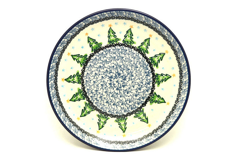 Ceramika Artystyczna Polish Pottery Plate - Salad/Dessert (7 3/4") - Evergreens 086-1719a (Ceramika Artystyczna)