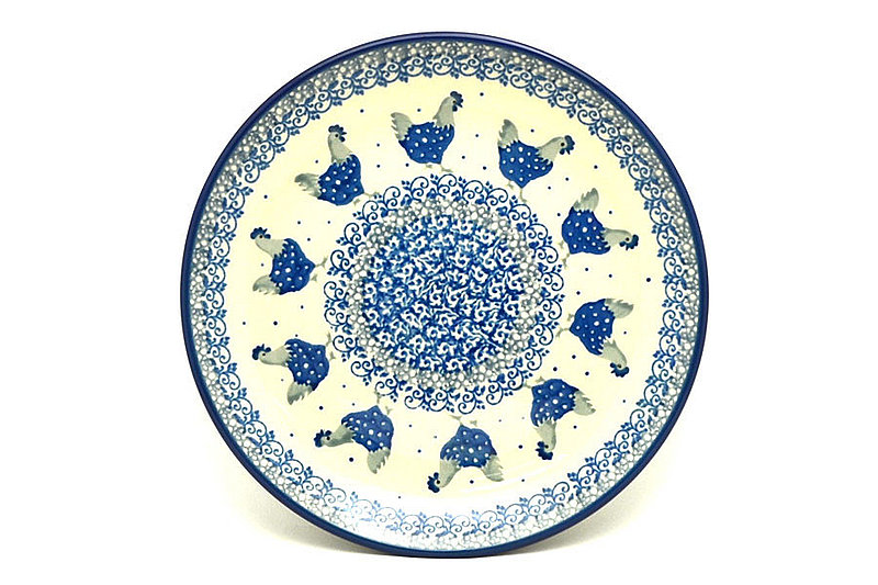 Ceramika Artystyczna Polish Pottery Plate - Salad/Dessert (7 3/4") - Henny Penny 086-2597a (Ceramika Artystyczna)