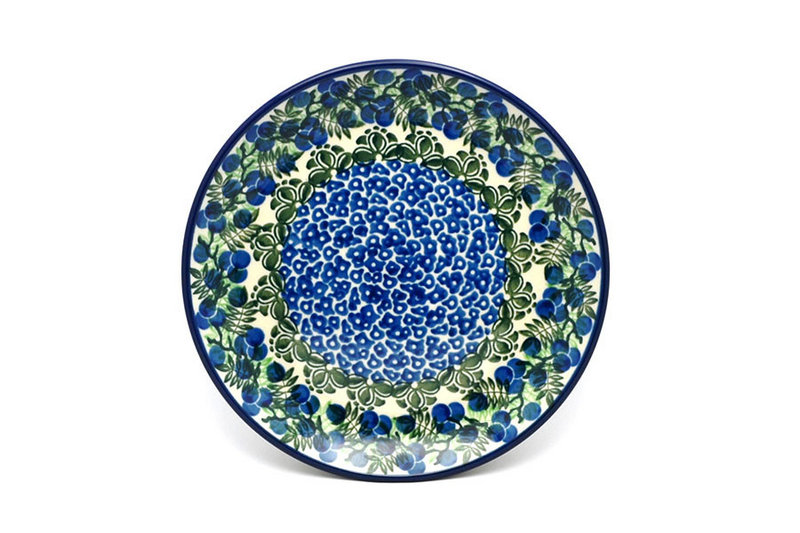 Ceramika Artystyczna Polish Pottery Plate - Salad/Dessert (7 3/4") - Huckleberry 086-1413a (Ceramika Artystyczna)